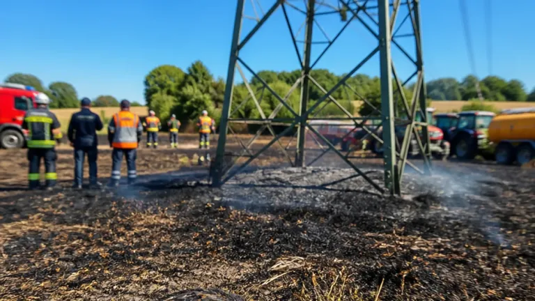 Une cigogne électrocutée à Métairies-Saint-Quirin provoque un feu de sept hectares