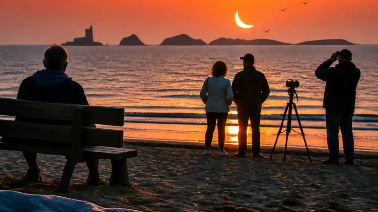Une éclipse partielle spectaculaire hier soir en Charente‑Maritime, près de 98% d'obscurité