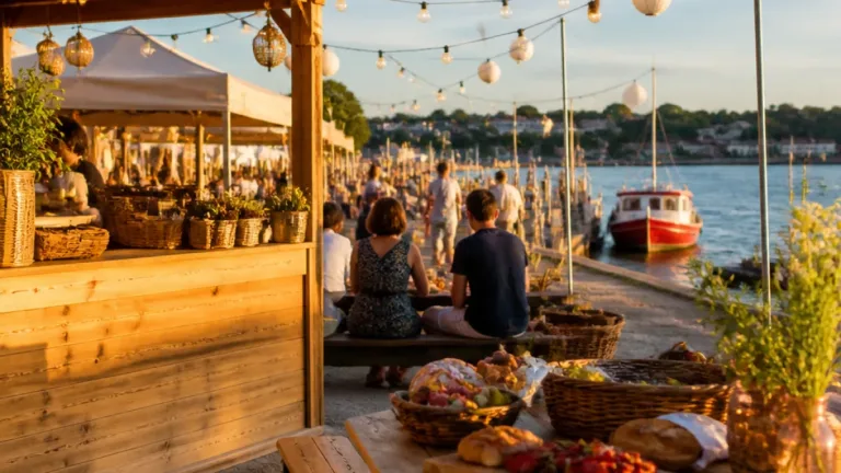 Une guinguette locale anime les quais de Loire à Paimbœuf chaque week-end