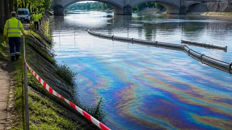 Une nappe d'hydrocarbures de 4 km repérée sous le pont de Chatou, une enquête ouverte