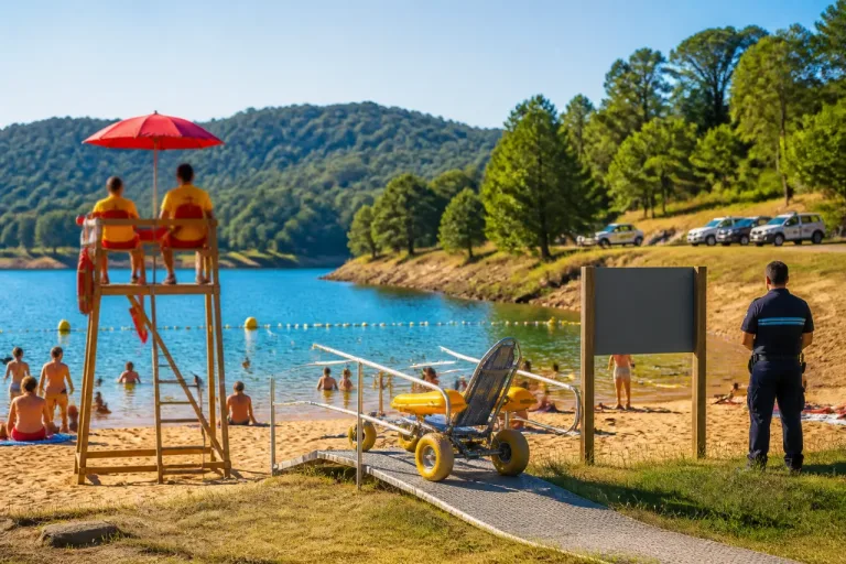 Une plage surveillée ouvre au lac de Bours‑Bazet : 800 m² prêts pour la baignade cet été