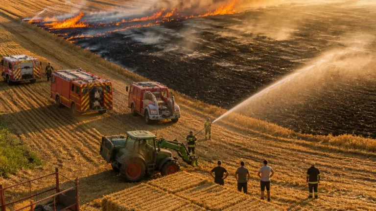 Une quinzaine d'incendies de champs mobilisent 173 pompiers dans la Somme