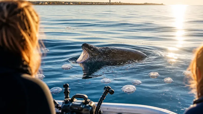 Une tortue luth, espèce protégée, filmée en train de chasser les méduses au large de l’Île de Ré