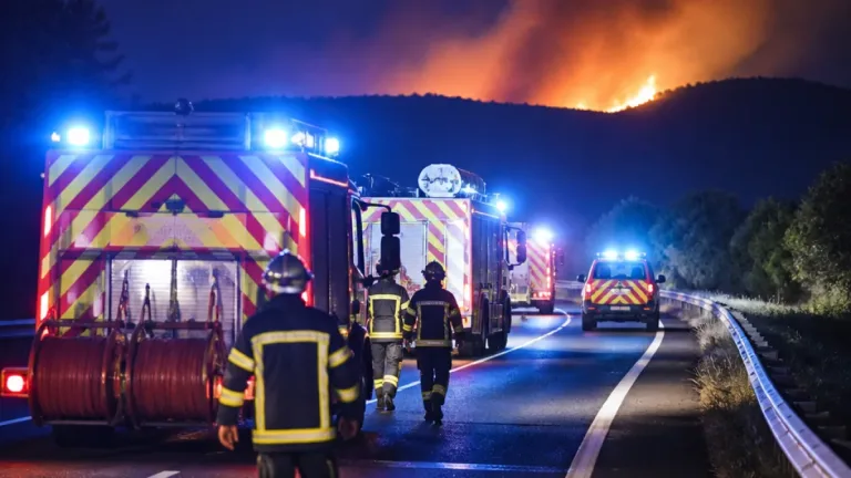 Une vingtaine de pompiers de la Côte-d'Or partent en renfort pour l'incendie de Fontainebleau