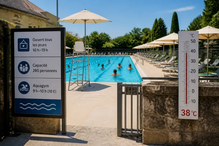 Uzès rouvre sa piscine extérieure: horaires, capacité et aquagym pour affronter la canicule