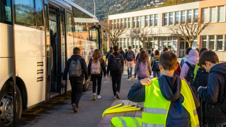 Valence : des collégiens formés aux bons réflexes pour voyager en car scolaire
