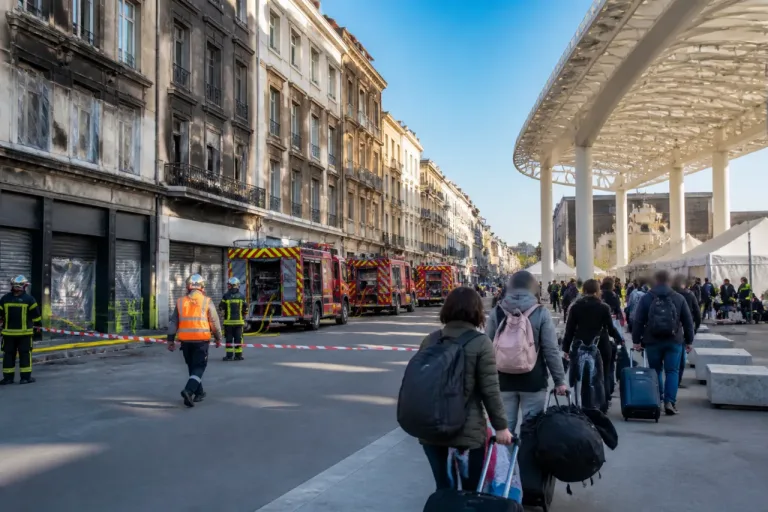 Valence : un incendie en centre‑ville contraint 48 personnes à être relogées
