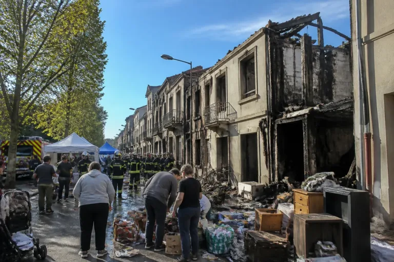 Valence : un incendie ravage plusieurs immeubles, 150 personnes évacuées