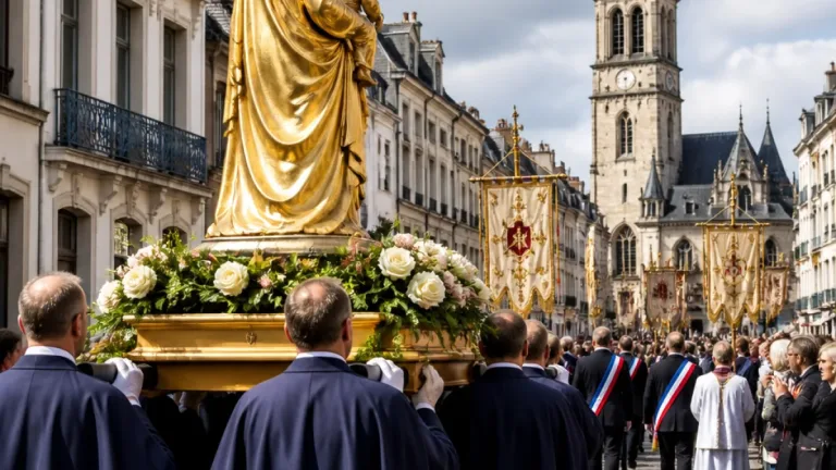 Valenciennes : la procession millénaire de Notre‑Dame du Saint‑Cordon rassemble la ville