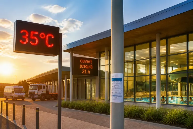 Vannes : horaires adaptés des piscines et services municipaux pendant la canicule