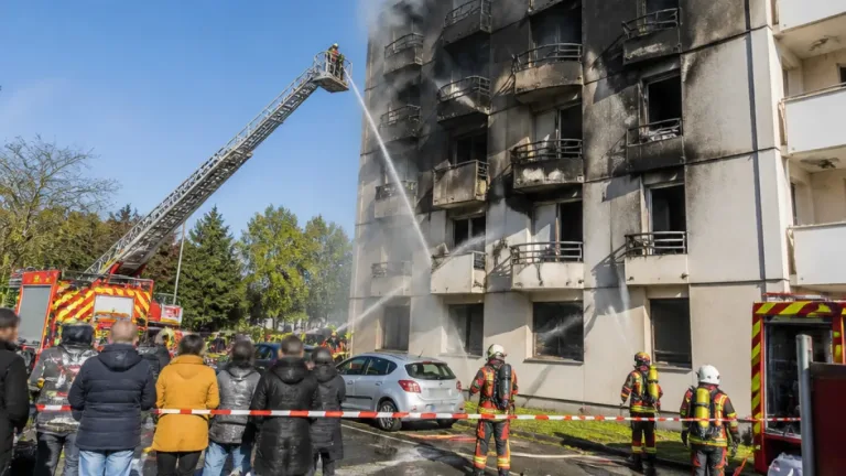 Vannes : un incendie ravage plusieurs logements sociaux à Saint-Avé, aucun blessé