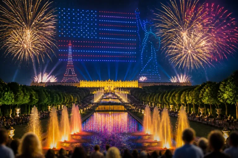 Versailles : un ciel américain pour les Grandes Eaux Nocturnes du 4 juillet