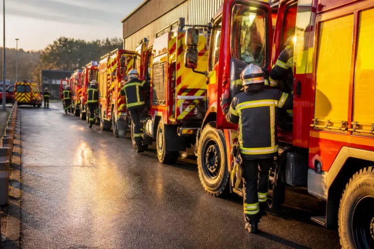 Vingt‑quatre pompiers de Saône‑et‑Loire partis en renfort pour combattre les feux dans le sud