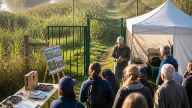 Visite gratuite du camp de baguage de la grande roselière de Donges le 22 juillet
