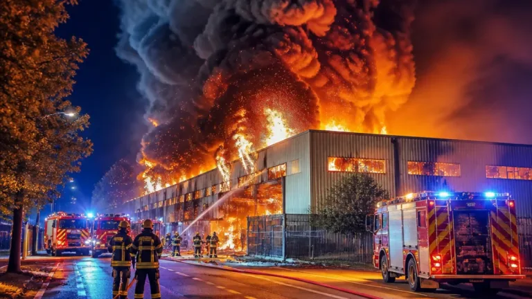 Vitrolles : un entrepôt de 2 000 m² ravagé par un important incendie dans la zone industrielle