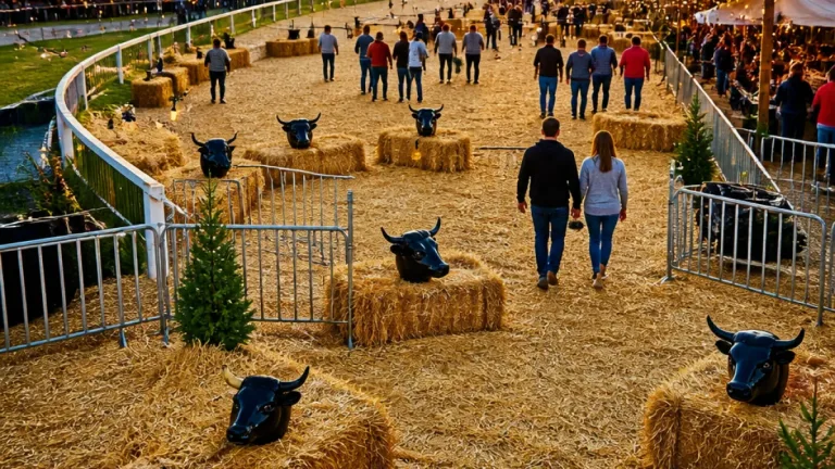 Vittel : une feria sans courses mais avec « vachettes en plastique » et paille à l’hippodrome
